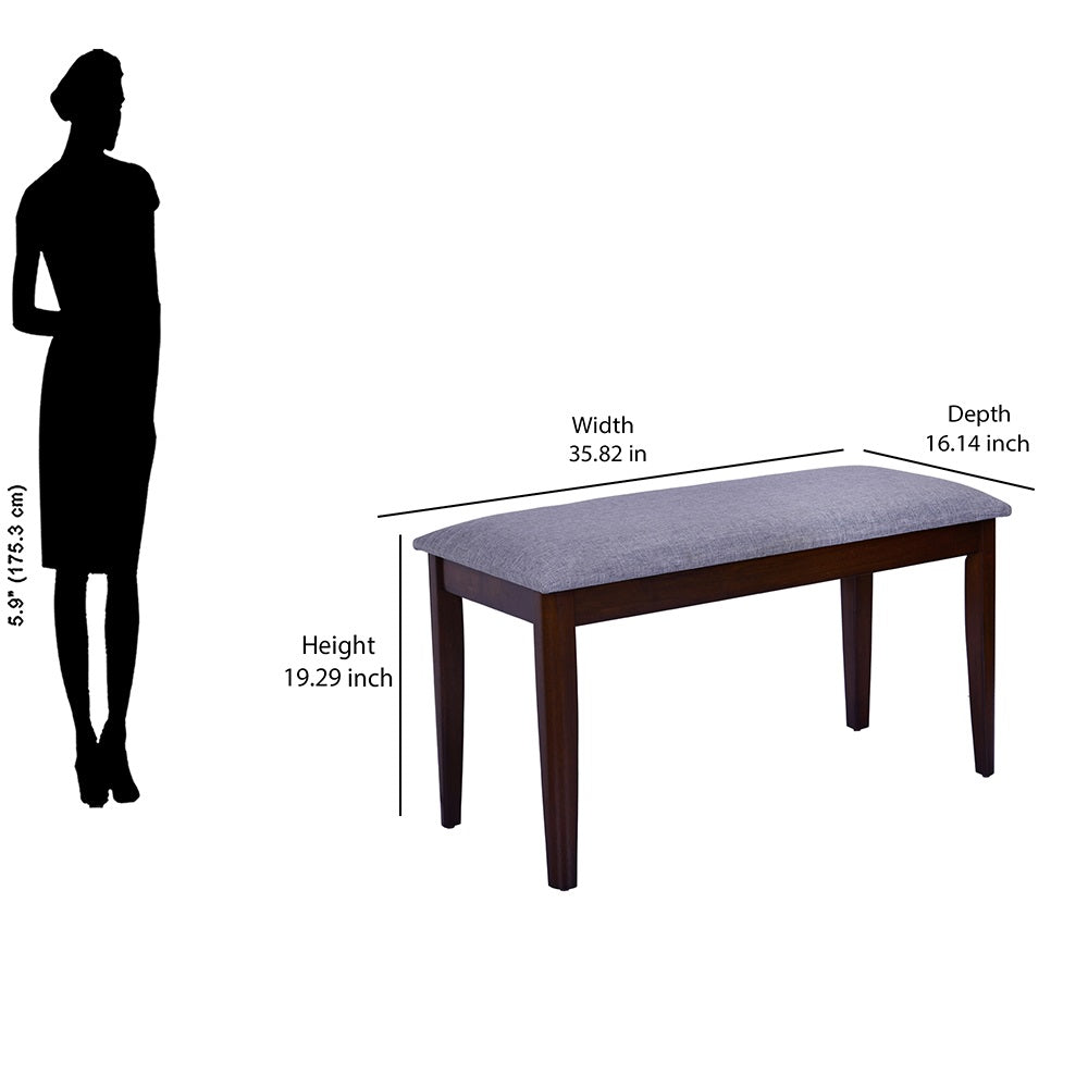 Orval 1 + 2 + Bench Dining Set (Rio Brown)