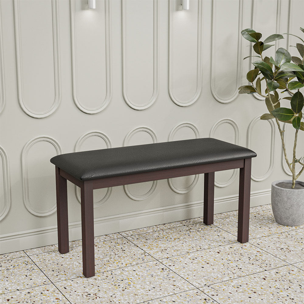 Nilkamal Adrian 4 Seater Dining Bench (Dark Walnut)