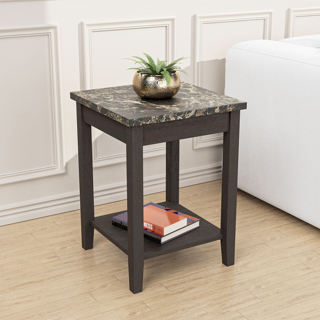 Nilkamal Allura Side Table (Walnut)