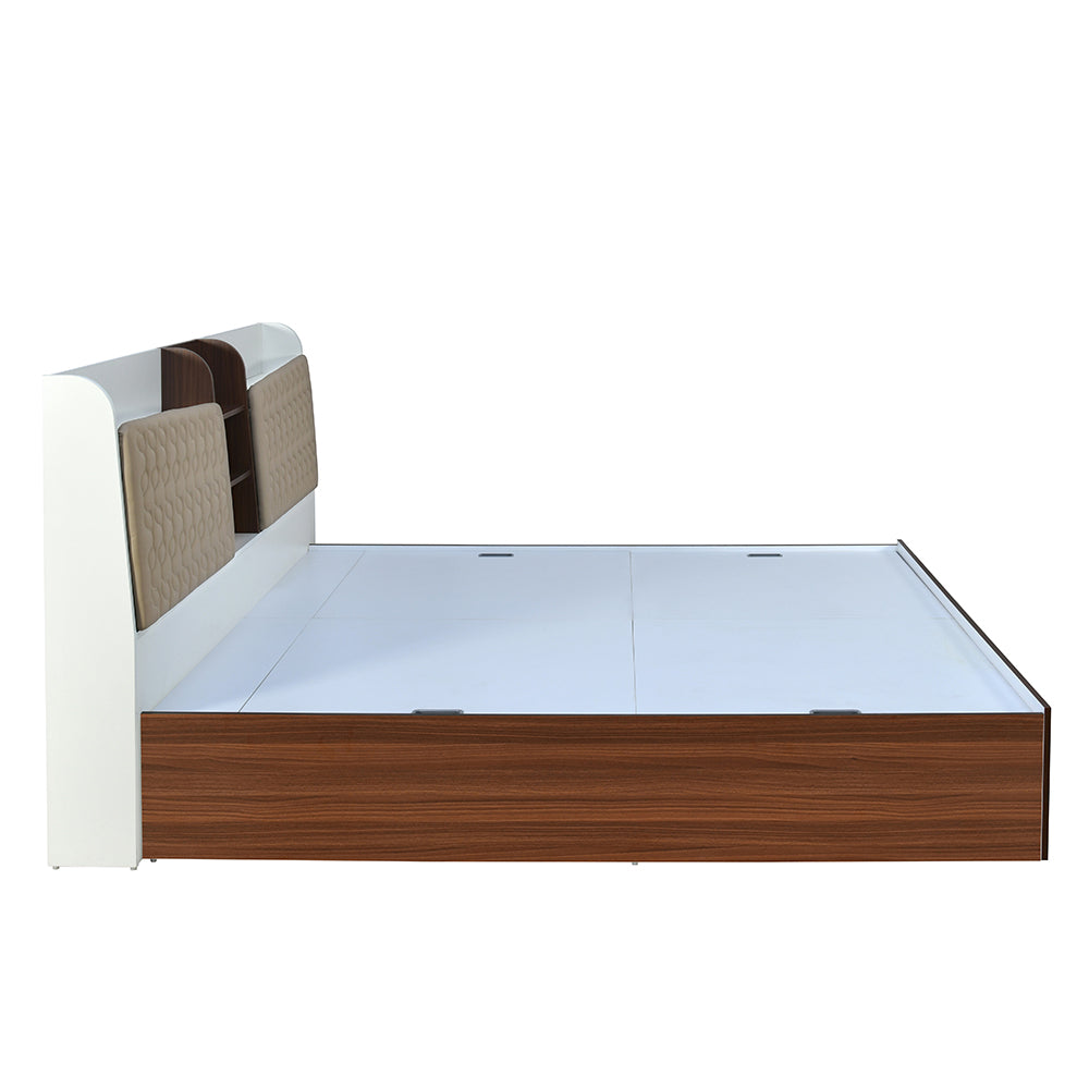Alps Max Bed with Box Storage (Walnut)