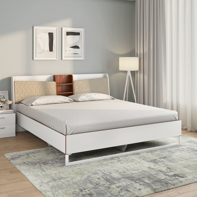 Nilkamal Alps Meta Bed (White) - 01