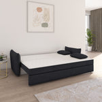 Aveo 3 Seater Sofa Cum Bed (Blue)