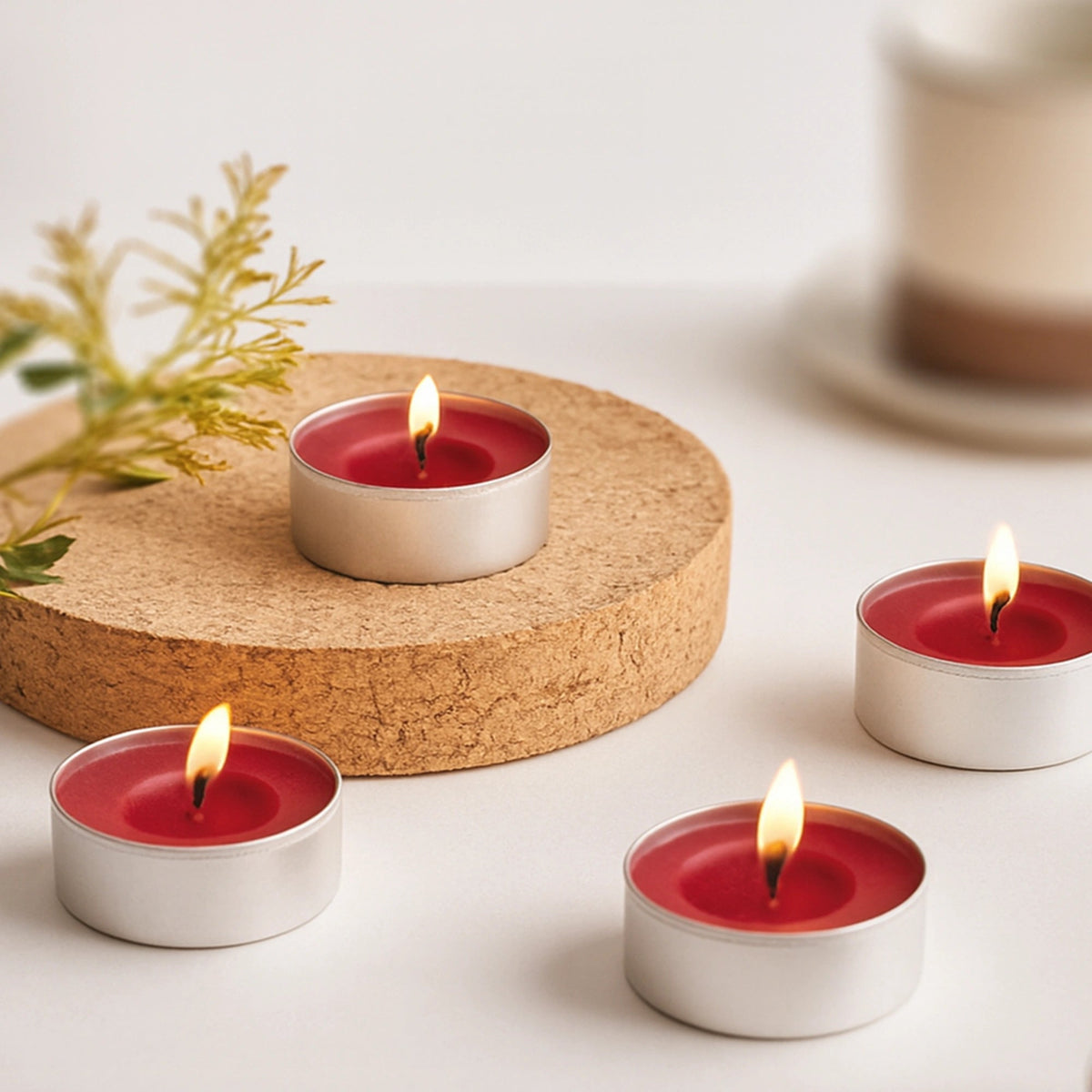 Iris Celeste Rose Gold Fragranced Tealight Candles Pack of 15