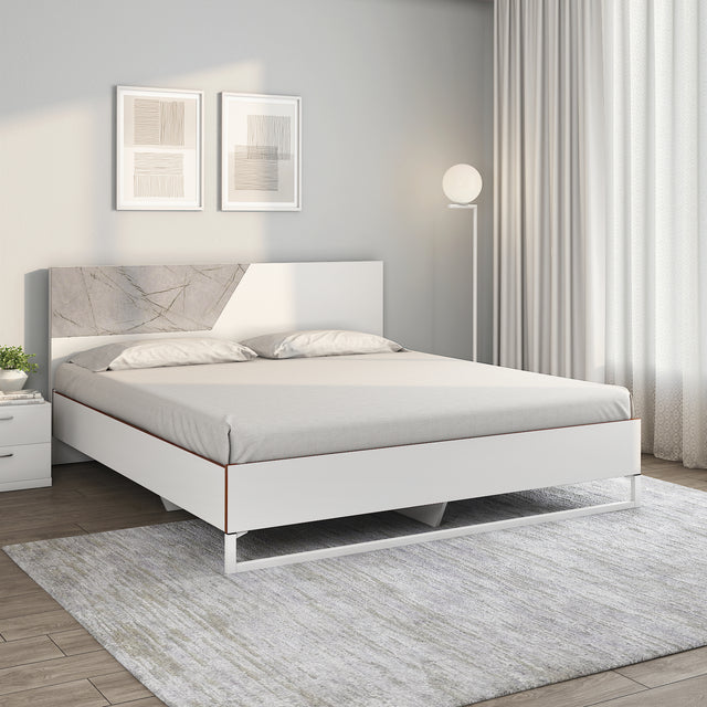 Nilkamal Asta Meta Bed (White)
