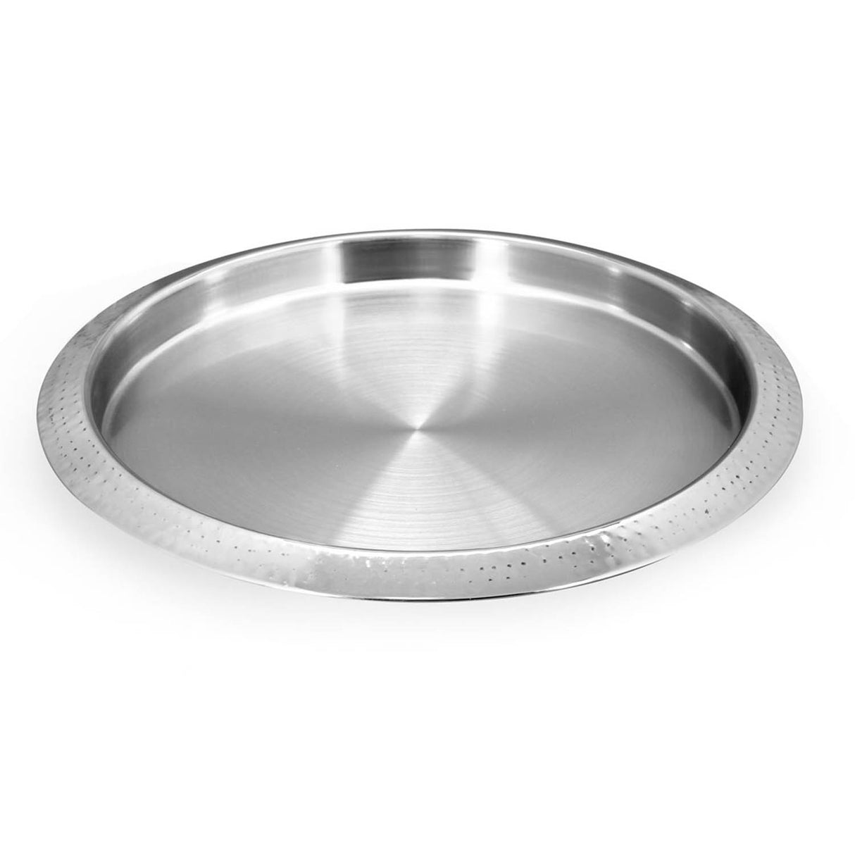 Stainless Steel Round Bar Tray- Silver