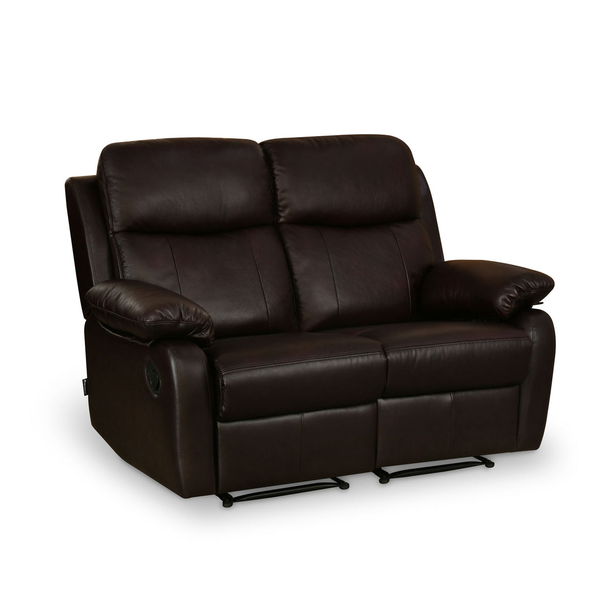 Carolina 2 Seater Leather Recliner Sofa- Brown