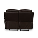 Carolina 2 Seater Leather Recliner Sofa- Brown