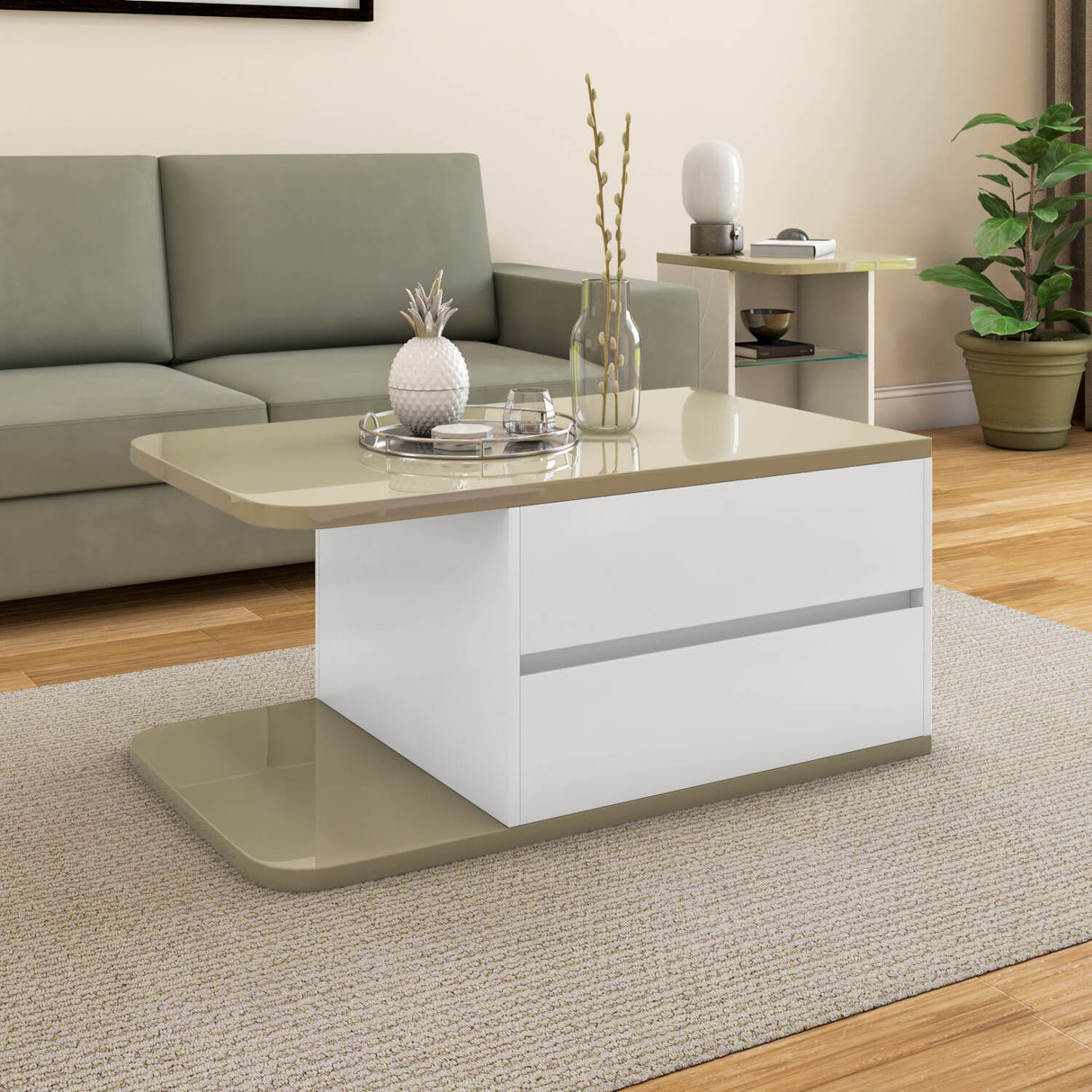 Cassini Center Table (White)