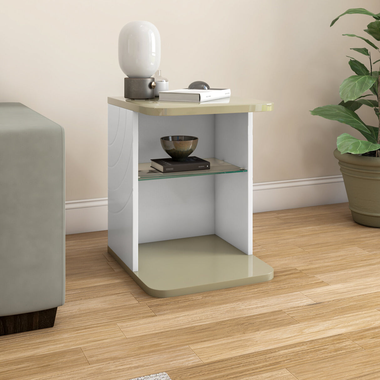 Cassini Side Table (White)