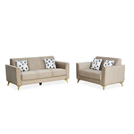 Cooper 3 Seater Fabric Sofa- Beige