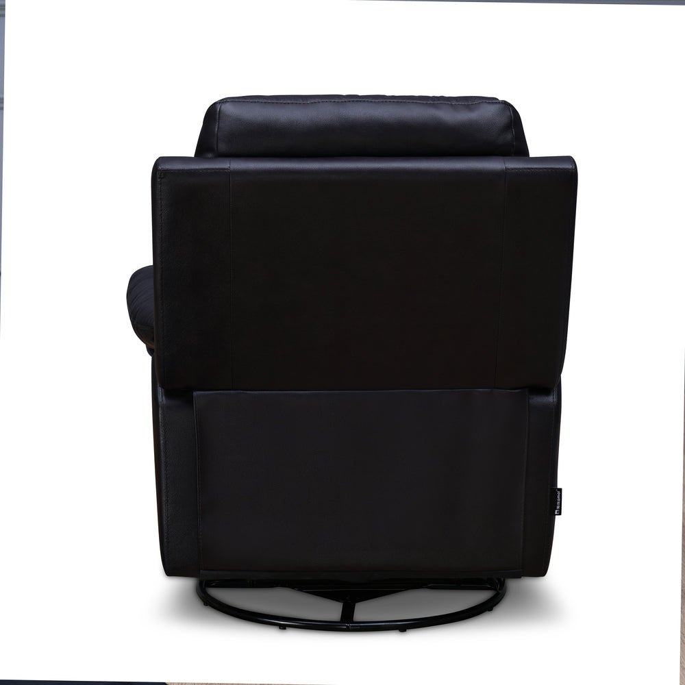 Carolina 1 Seater Swivel Rocker Manual Sofa Recliner- Brown