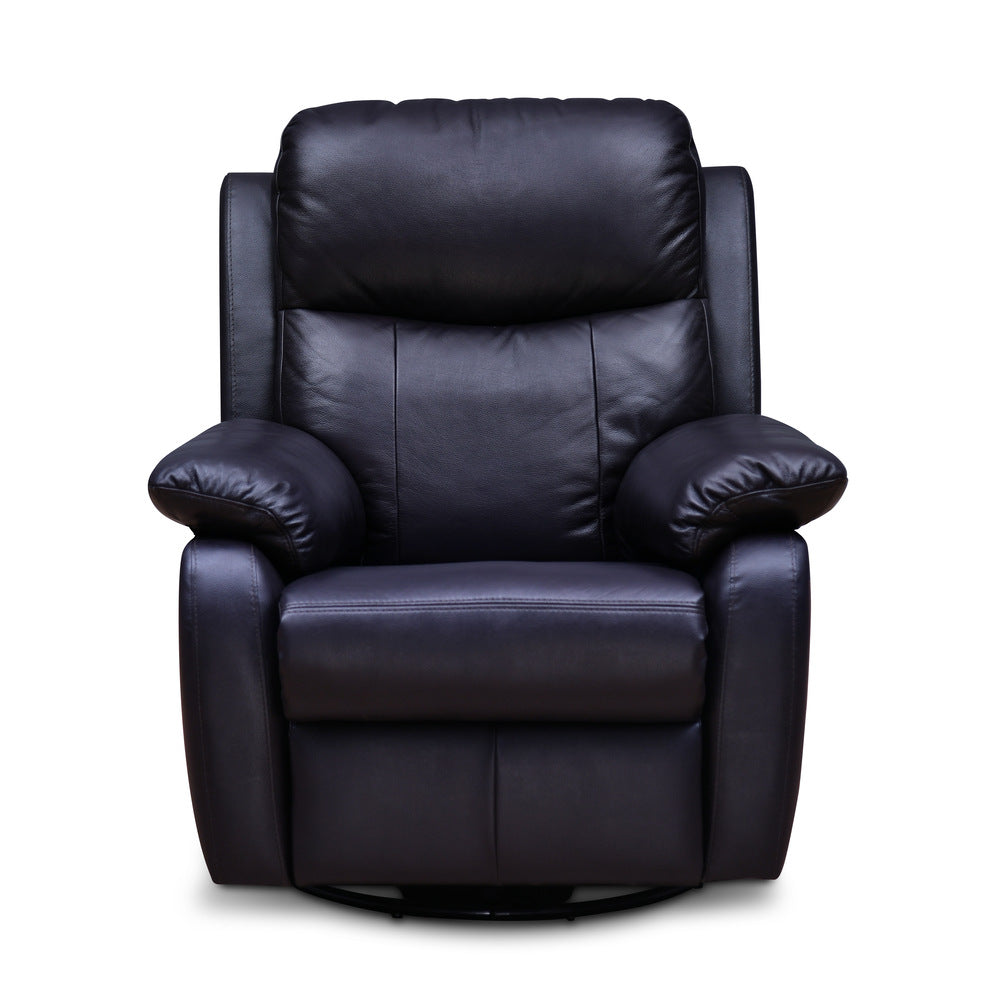 Carolina 1 Seater Swivel Rocker Manual Sofa Recliner- Brown