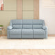 Derik 3 Seater Manual Recliner Sofa- Metallic Grey