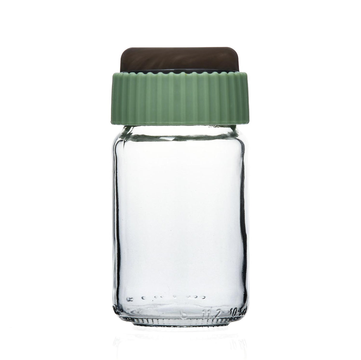 Salt and Pepper 105 ml Glass Jar- Green
