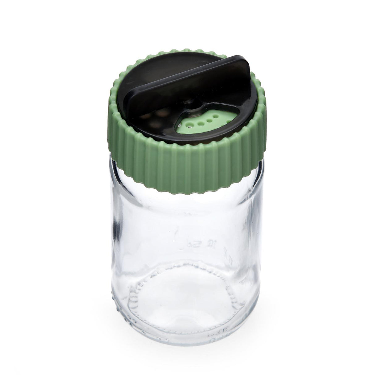 Salt and Pepper 105 ml Glass Jar- Green