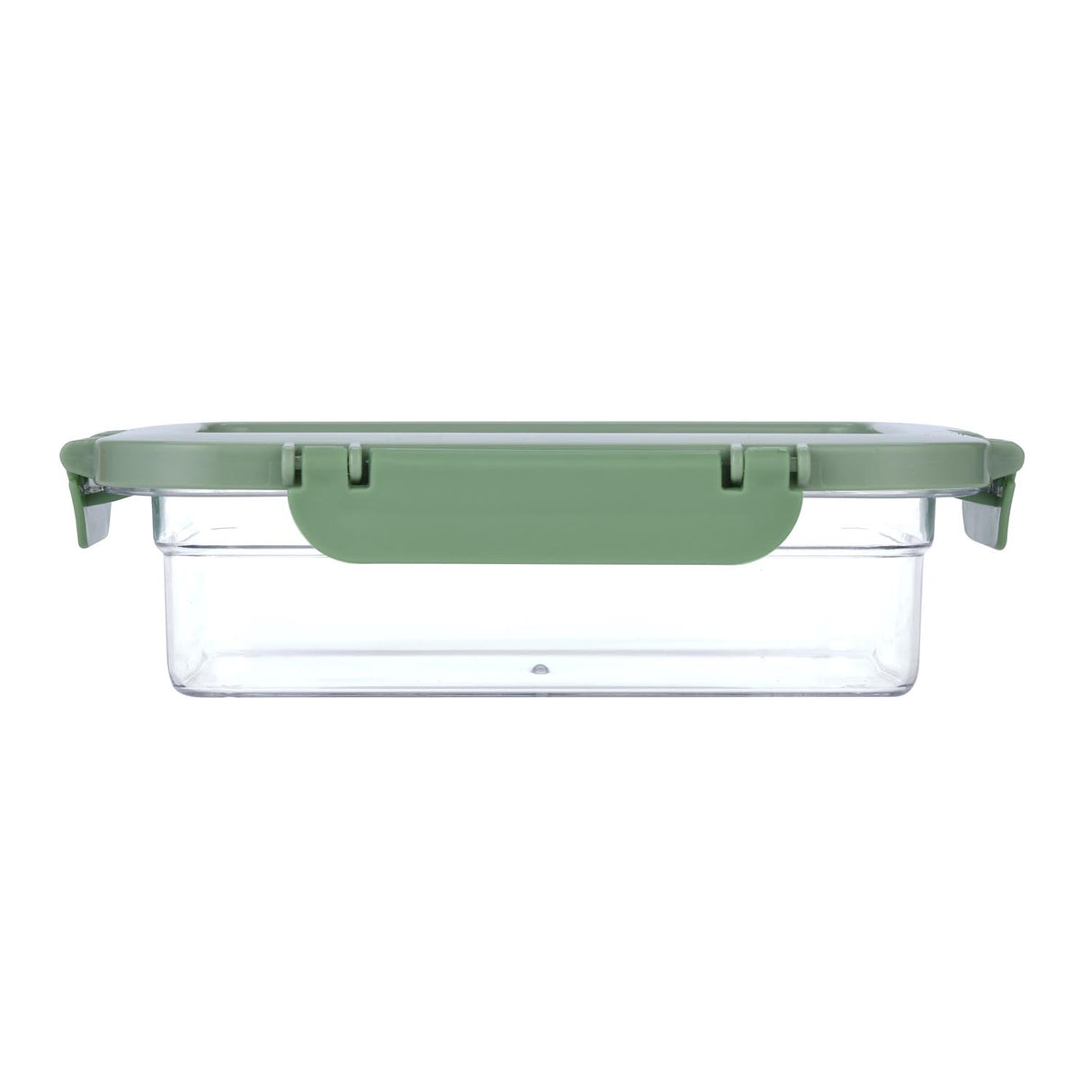 Multipurpose Airtight 600 ml Food Container- Transparent & Green