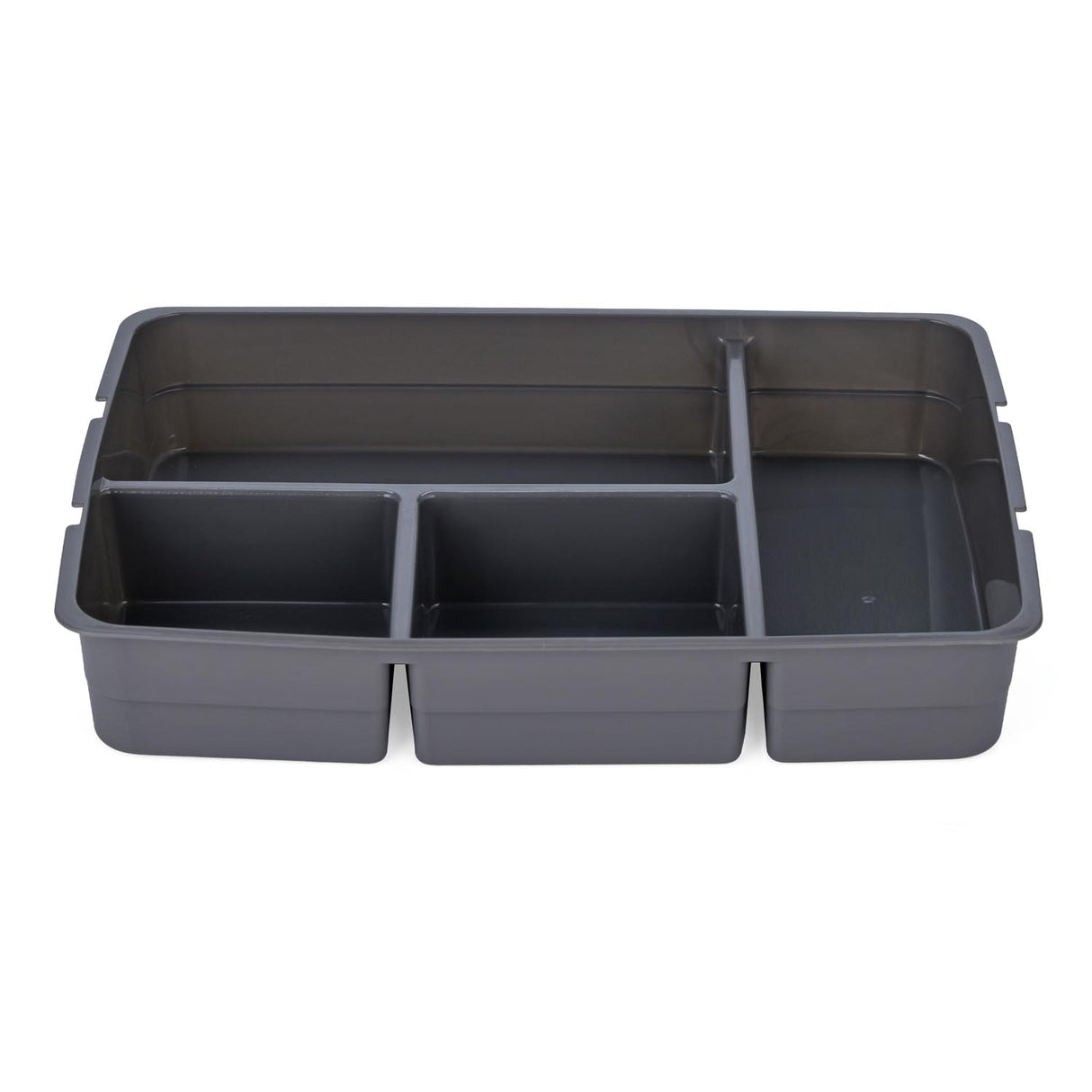 Multipurpose 4 Compartement Polypropylene Organiser- Grey