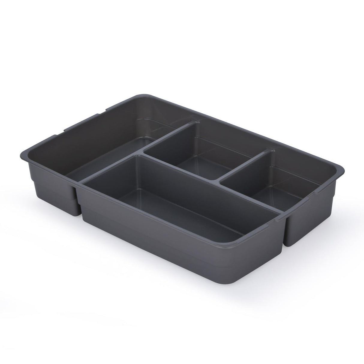 Multipurpose 4 Compartement Polypropylene Organiser- Grey
