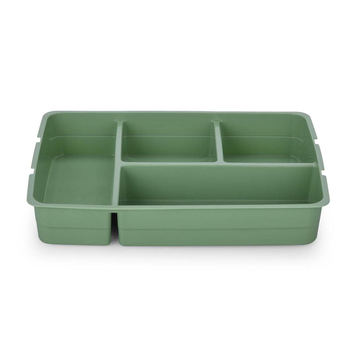 Multipurpose 4 Compartement Polypropylene Organiser- Green