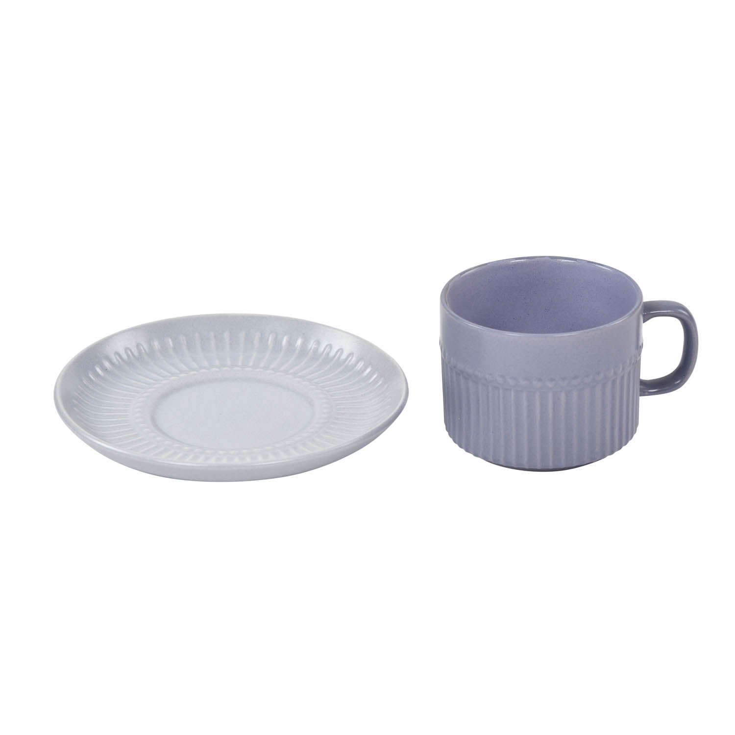 Porcelain Cup and Saucer Set of 6- Blue