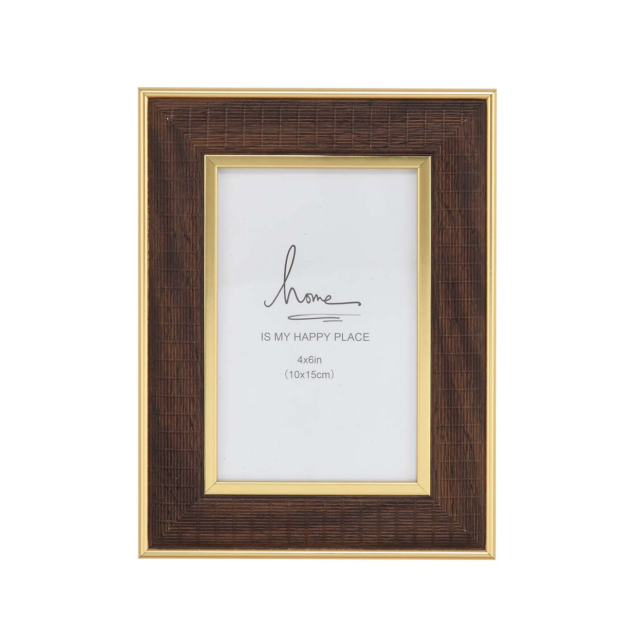 Single Pic Photo Frame- Brown, 4 x 6 Inch