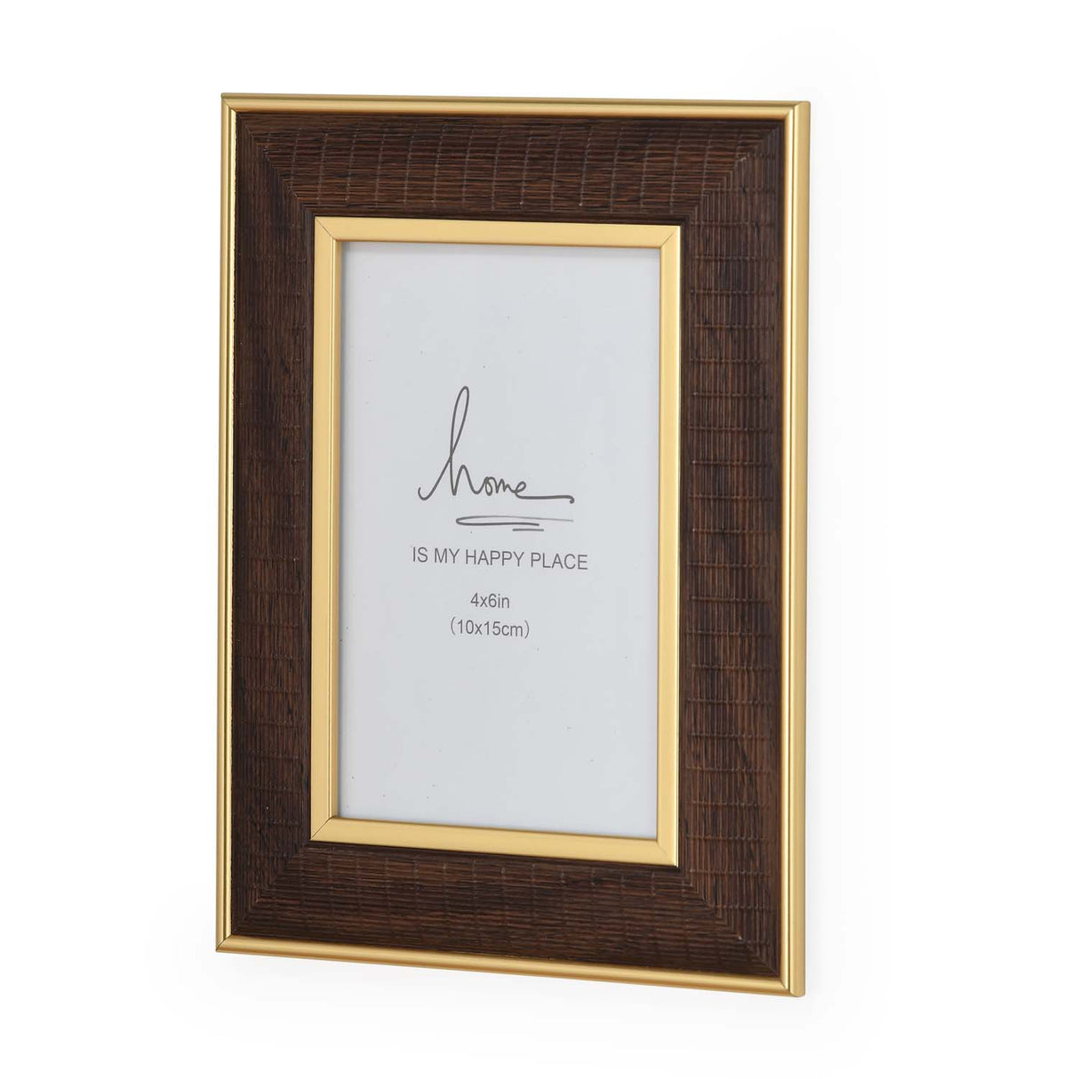 Single Pic Photo Frame- Brown, 4 x 6 Inch
