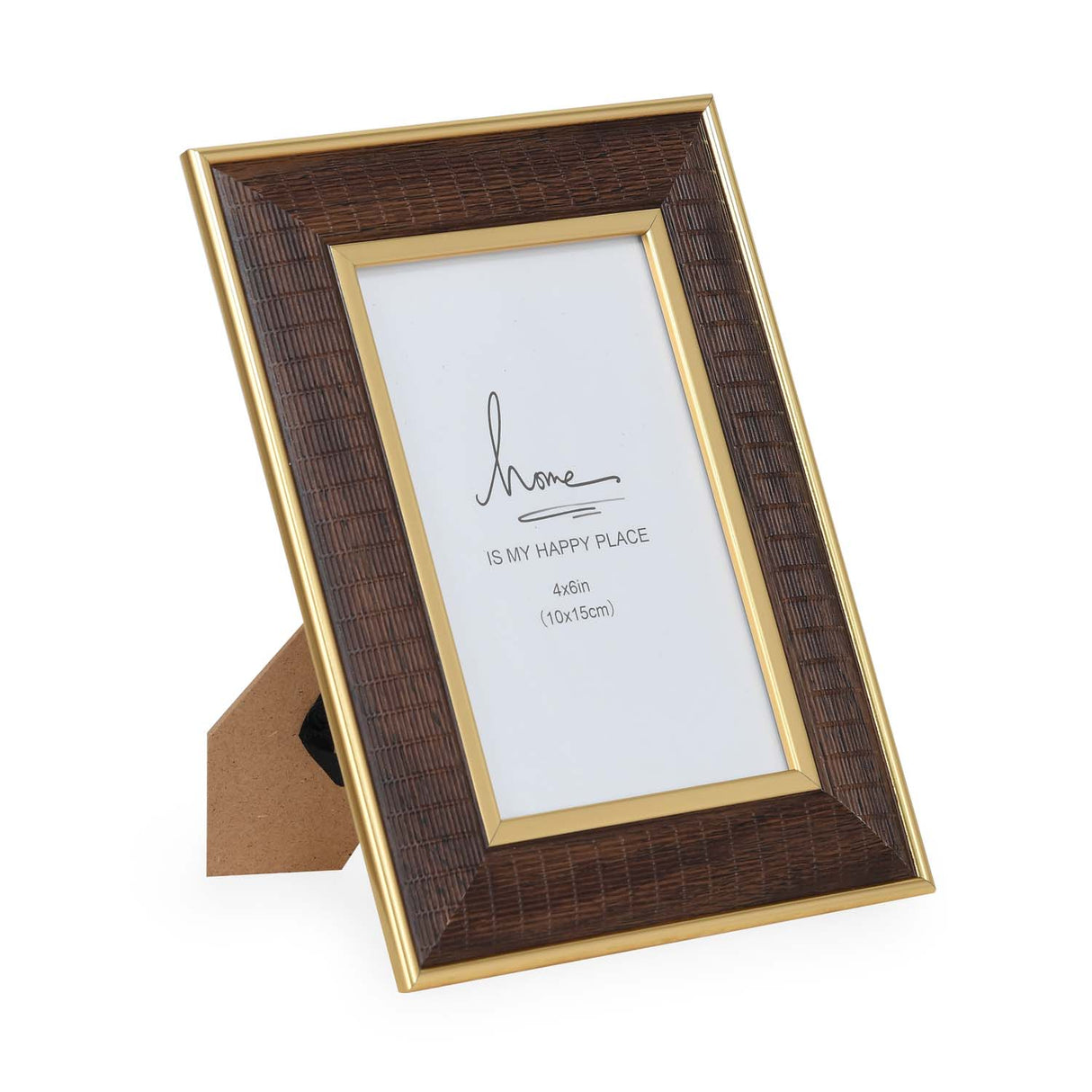 Single Pic Photo Frame- Brown, 4 x 6 Inch