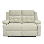 Derik 2 Seater Manual Recliner Sofa- Beige