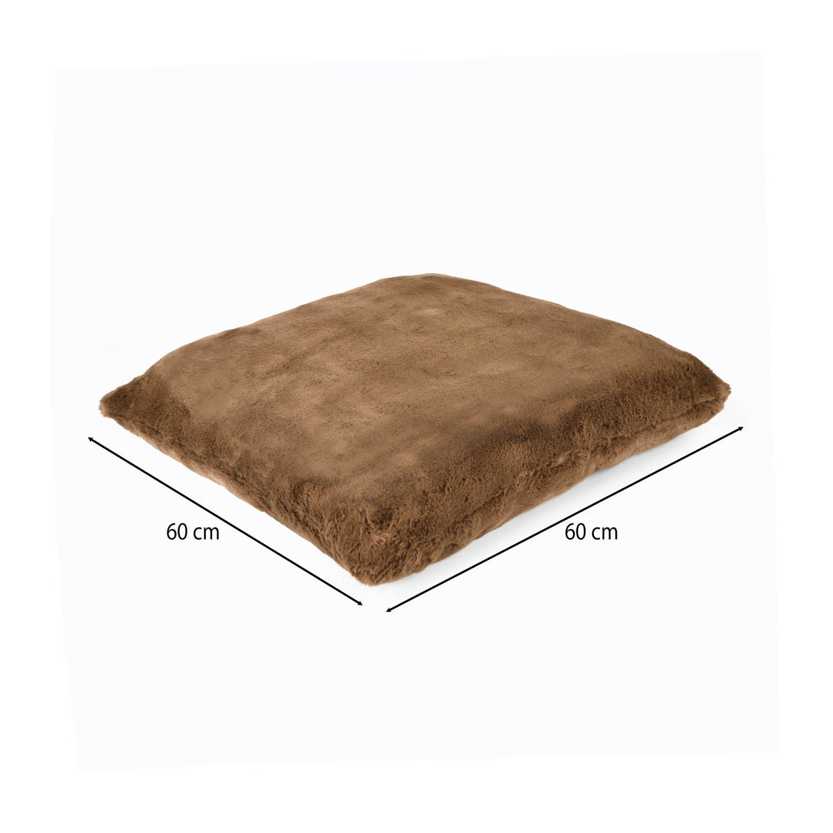 Filled Polyester Cushion- Brown