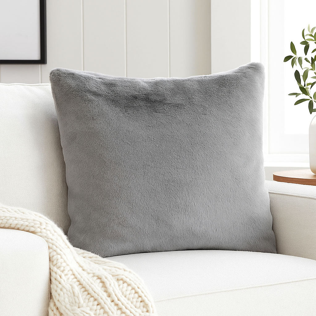 Filled Polyester Cushion- Grey