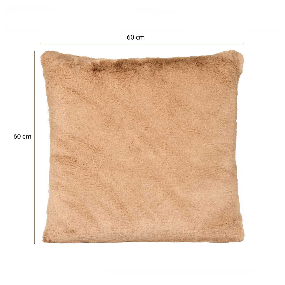 Filled Polyester Cushion- Brown