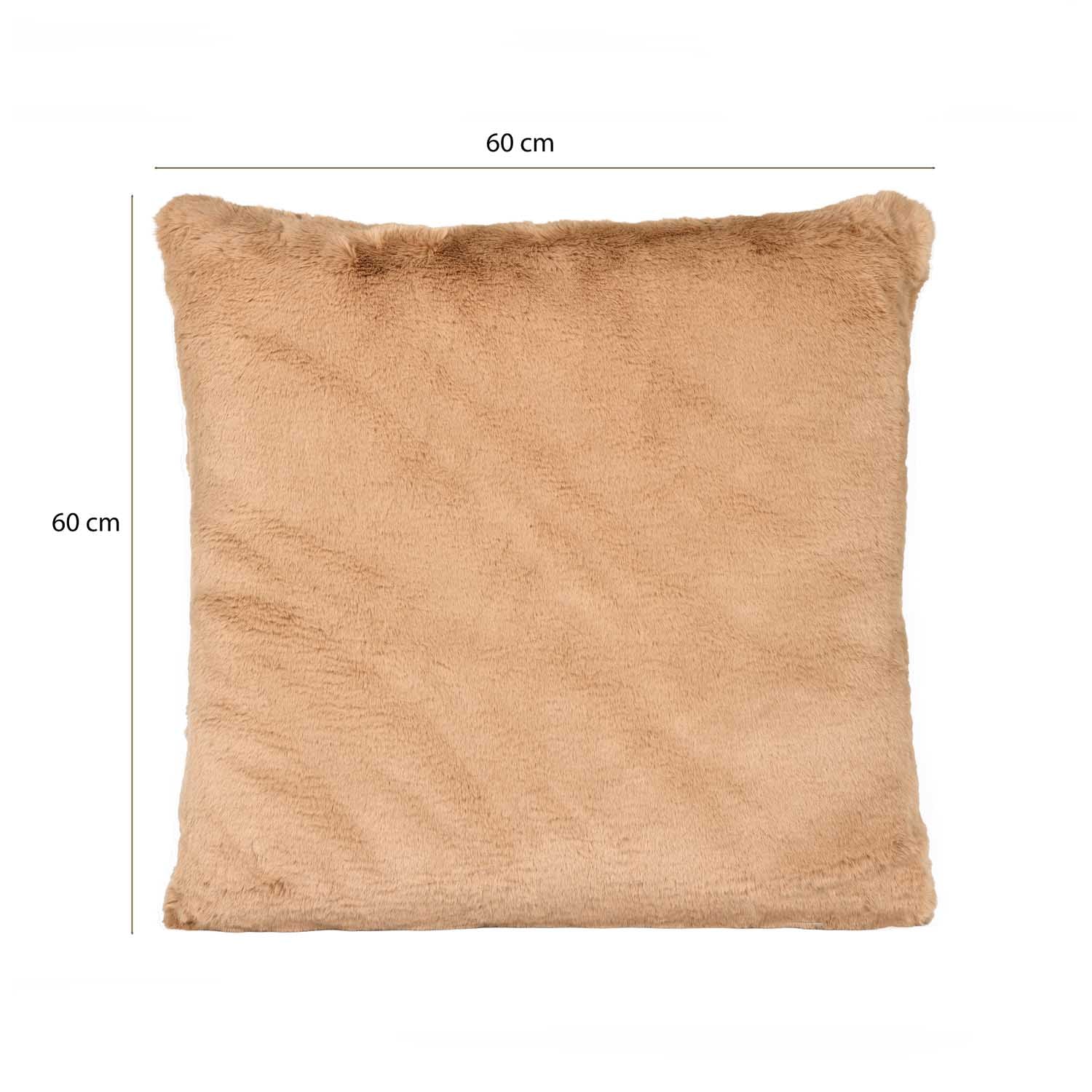 Filled Polyester Cushion- Brown