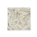 Abstract Heavy Pearl Polyester Cushion Cover- White