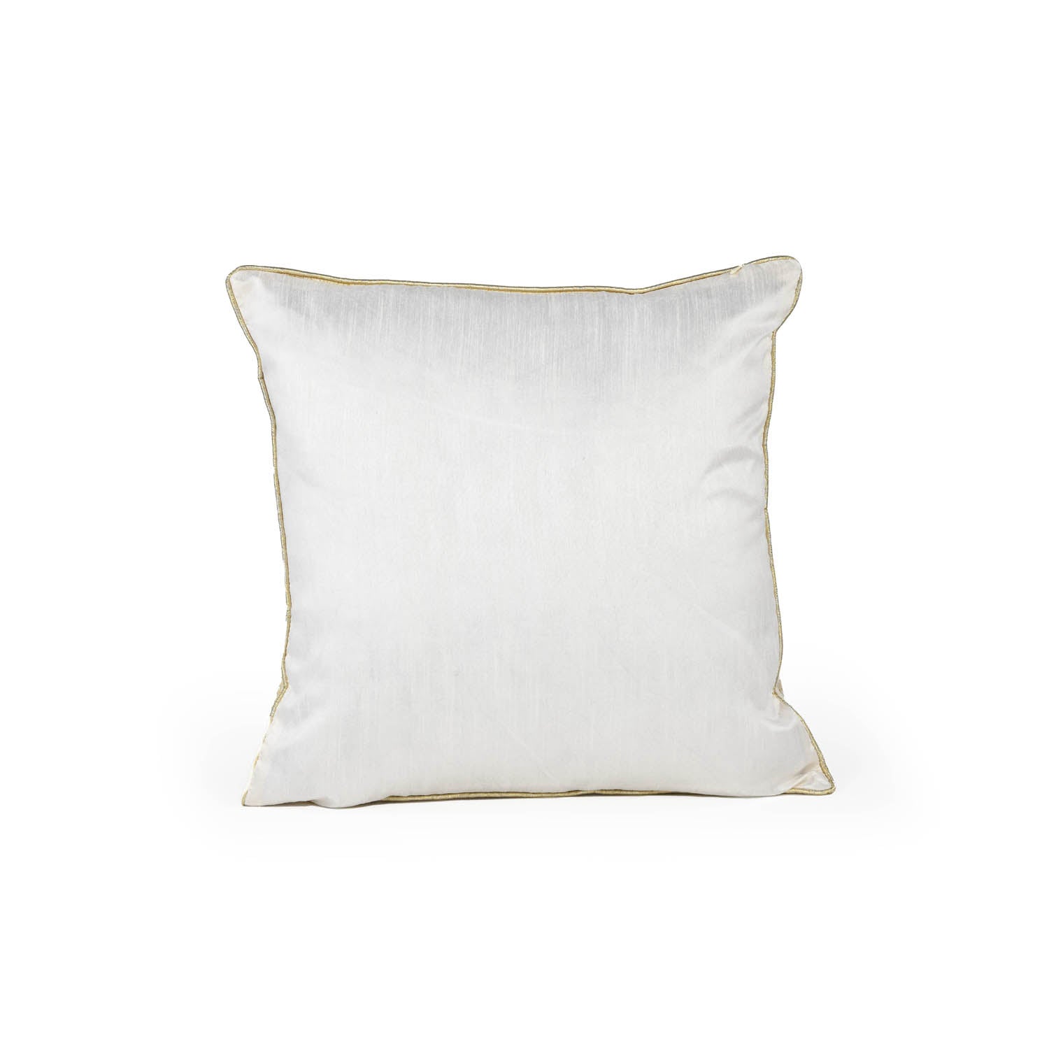 Abstract Heavy Pearl Polyester Cushion Cover- White