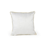 Abstract Heavy Pearl Polyester Cushion Cover- White