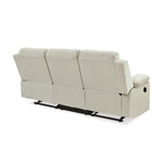 Derik 3 Seater Manual Recliner Sofa- Beige