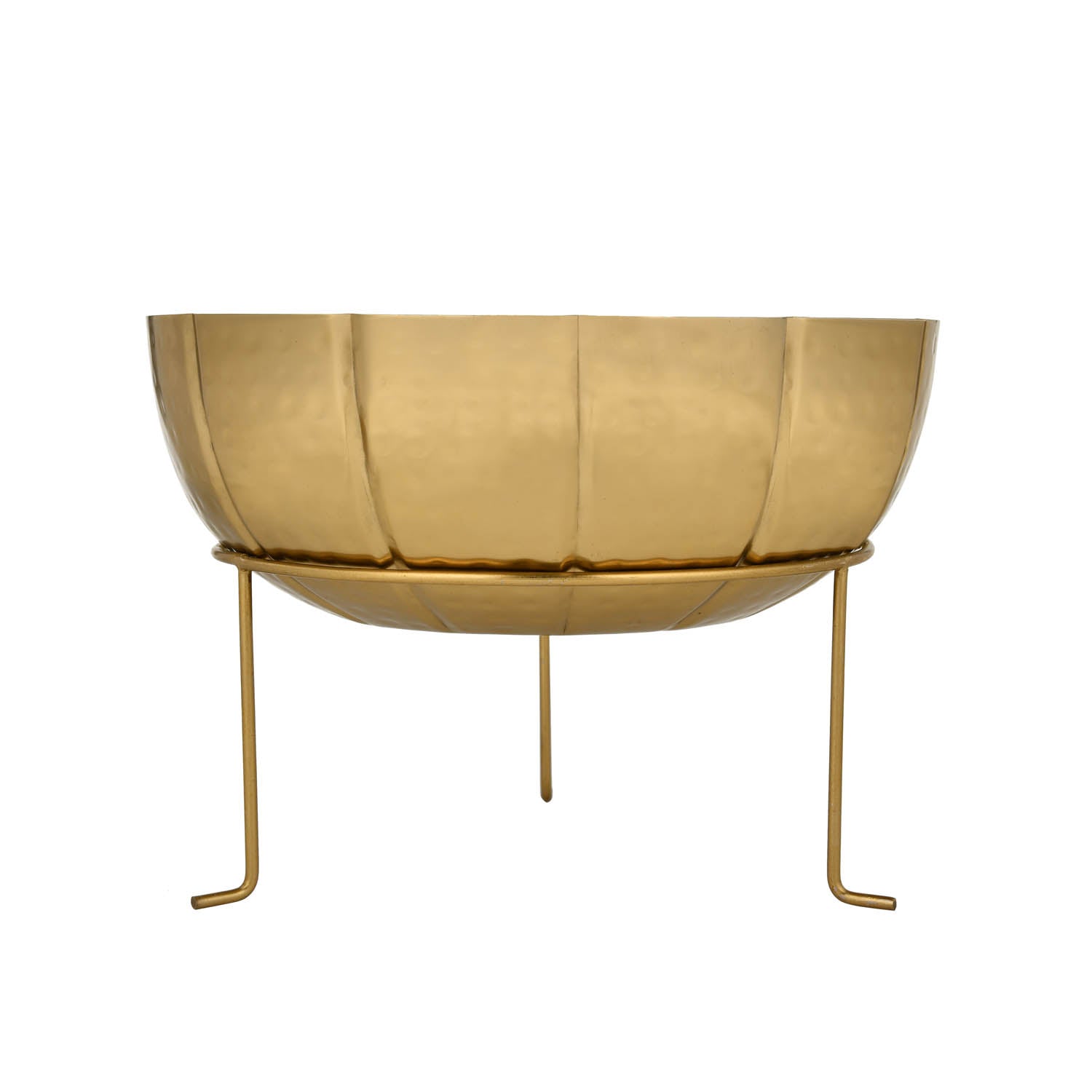 Decorative Urli with Trileg Stand Large- Gold