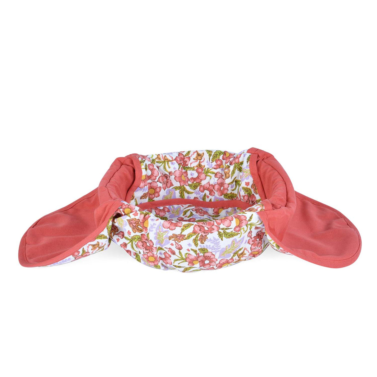 Floral Cotton Bread Basket- Multicolor