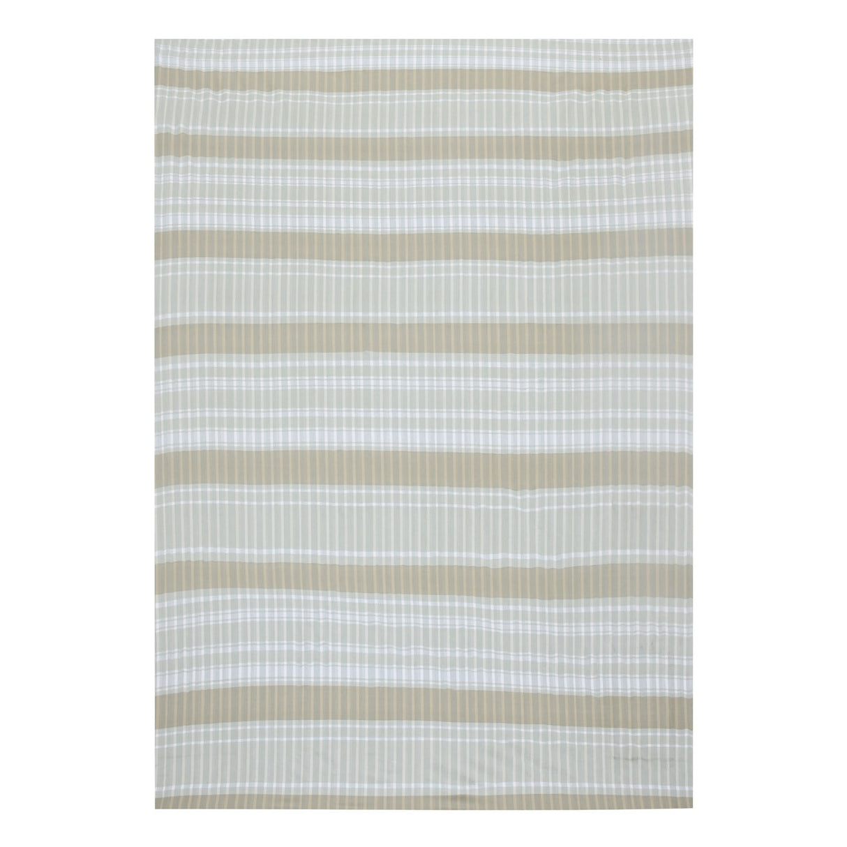 Arias by Lara Dutta Checkered CVC Satin Single Bedsheet With 1 Pillow Cover (Brown)