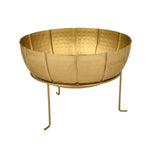 Decorative Urli with Trileg Stand Large- Gold