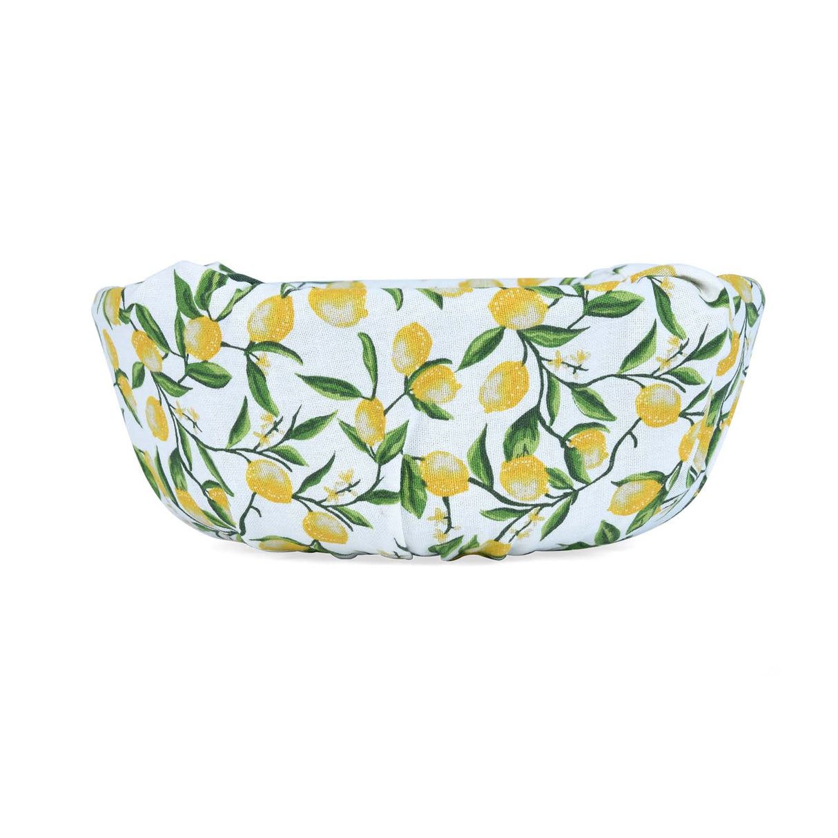 Lemon Lush Cotton Bread Basket- Multicolor