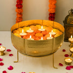 Decorative Urli with Trileg Stand Small- Gold