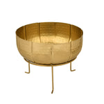 Decorative Urli with Trileg Stand Small- Gold