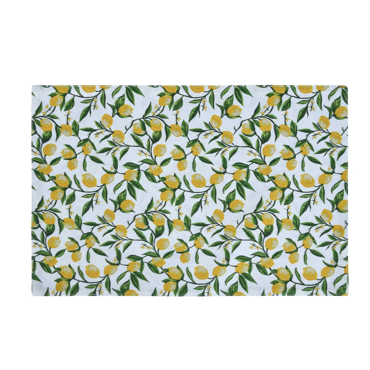 Lemon Lush Cotton Placemat Set of 4- Multicolor
