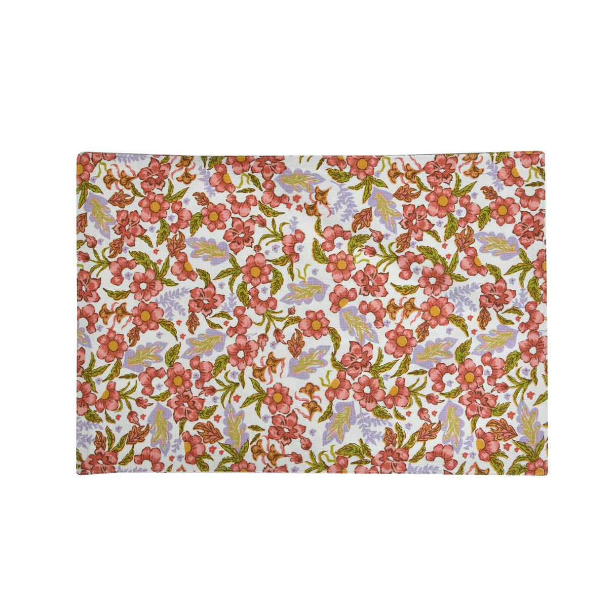 Floral Cotton Placemat Set of 4- Multicolor