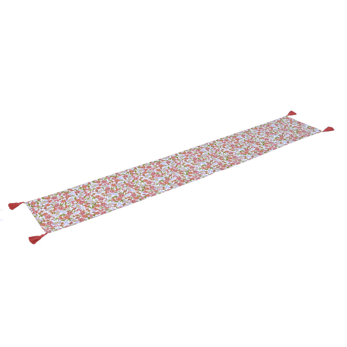 Floral Cotton Table Runner- Multicolor, 180 x 30 cm