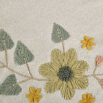 Floral Round Placemat- Beige and Green