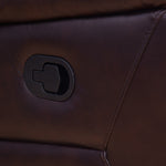 Brandon 3 Seater Manual Recliner (Dark Brown)