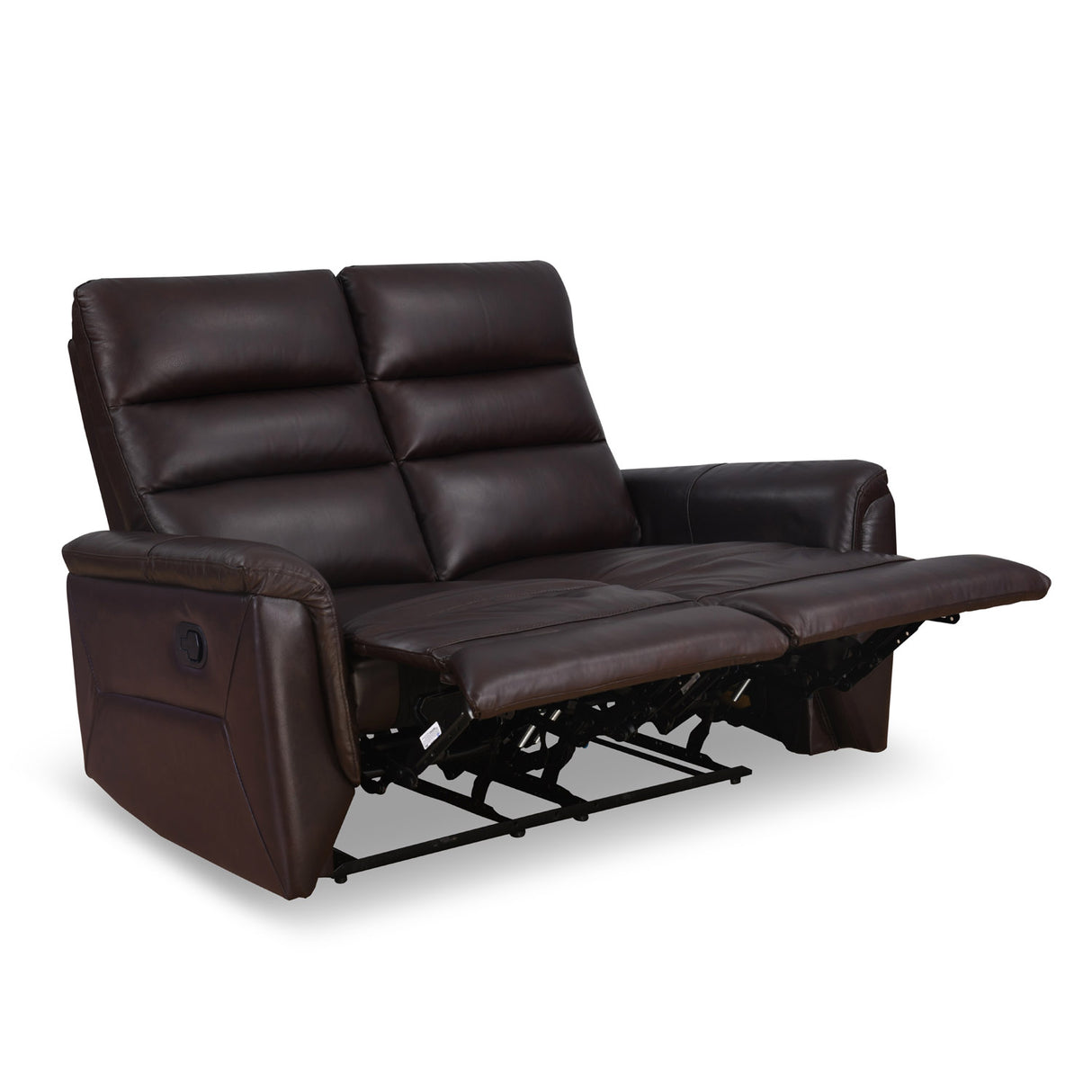 Brandon 2 Seater Manual Recliner (Dark Brown)