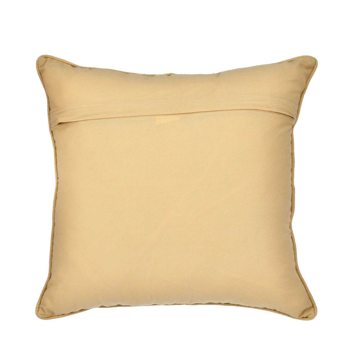 Dual Arch Cotton Cushion Cover- Beige and Grey